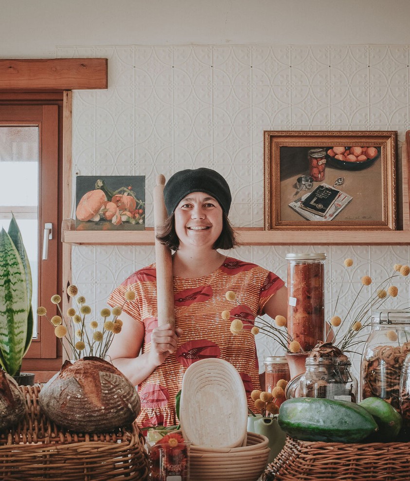 Village Dreaming facilitator Mara Ripani in her kitchen